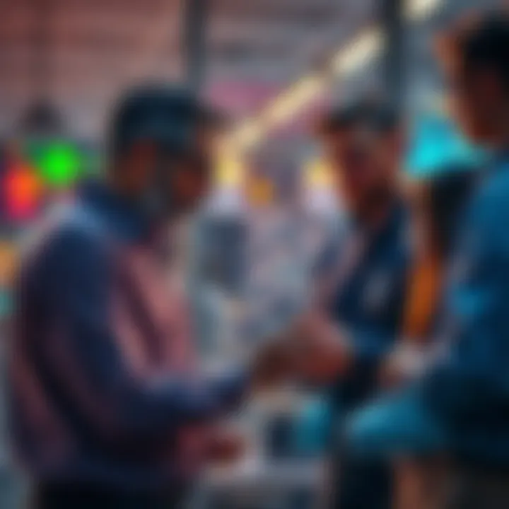 An IT director in a business setting reviewing AI tool options with a team, showing engagement and concern over Shadow AI usage.