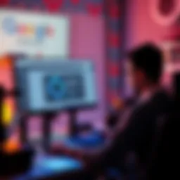 A person working on a computer with a Google Gemini interface on the screen, focused on jailbreaking software.