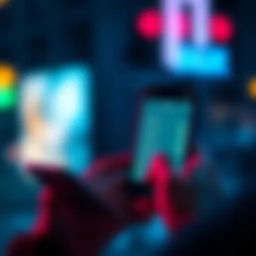 A person looking at a smartphone screen showing jailbreak options and features