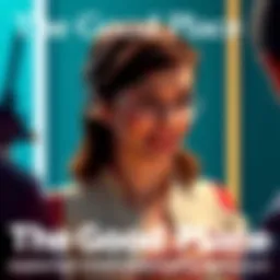 Janet, a friendly AI character, displays kindness and understanding while interacting with a human, symbolizing the show's pro-AI philosophy.