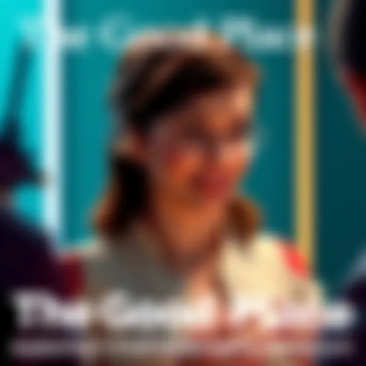 Janet, a friendly AI character, displays kindness and understanding while interacting with a human, symbolizing the show's pro-AI philosophy.