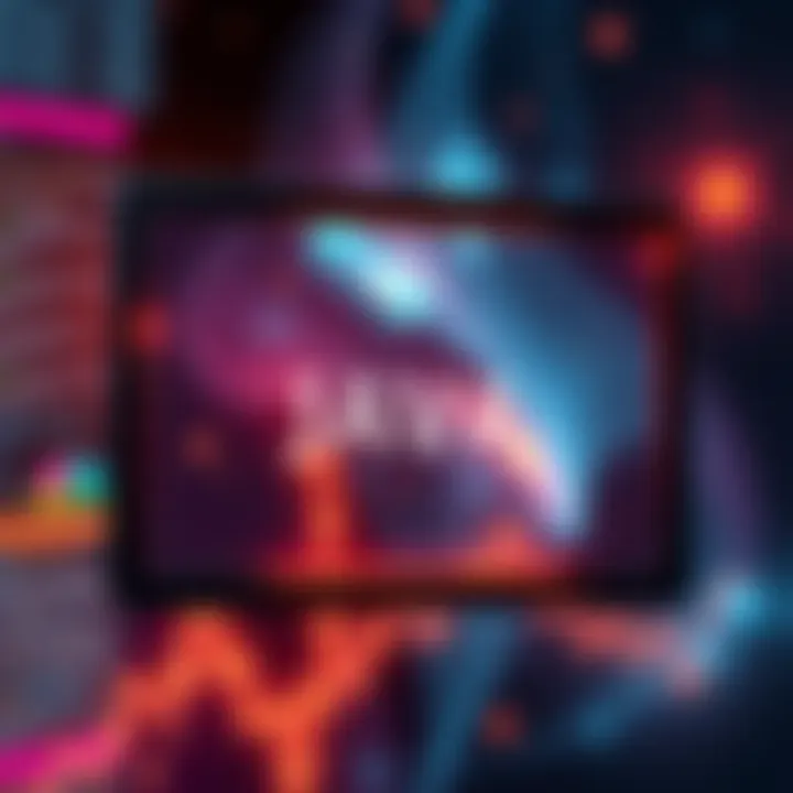 A visual representation of Java application elements appearing outside the main window, demonstrating fullscreen effect.