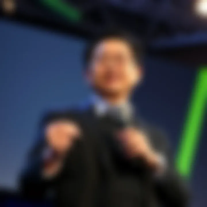 Jensen Huang, CEO of Nvidia, speaking at an event about the billionaire tax proposal