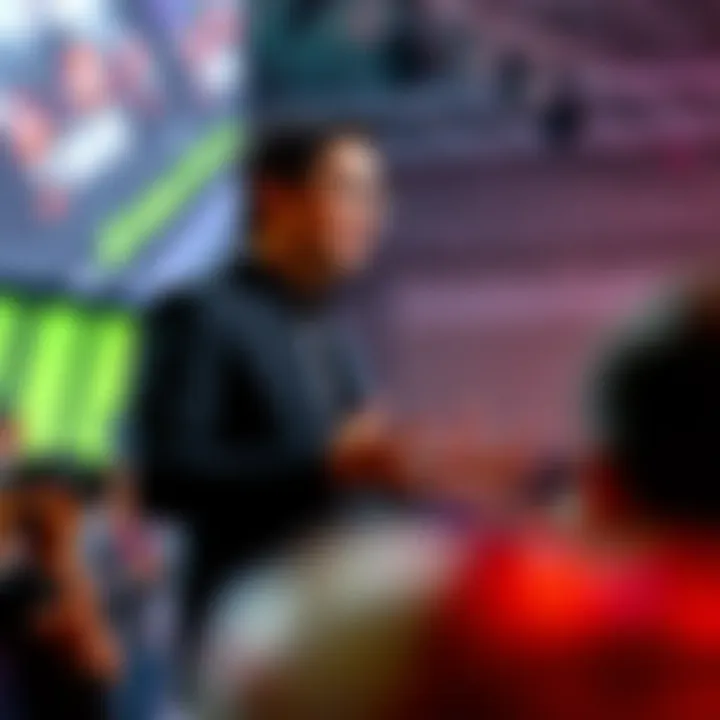 Jensen Huang confidently addressing an audience about DLSS 5 technology