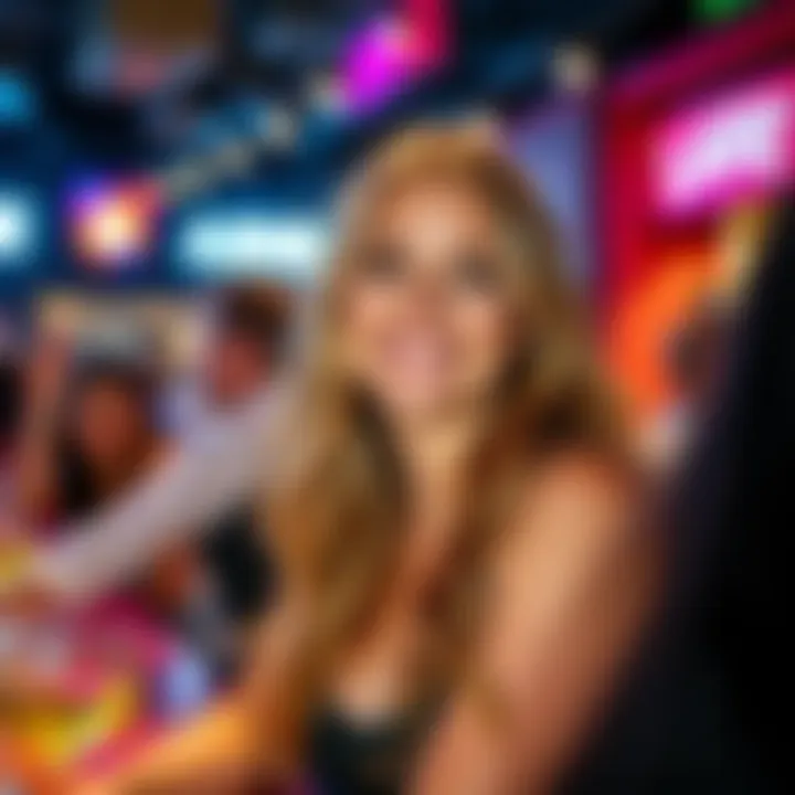 Jessica smiling with friends at The Necklace, enjoying a lively night out