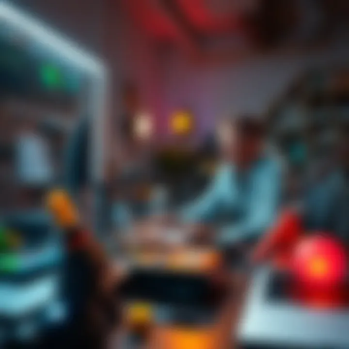 Artists JIT Effect and Calars Art working together on Skill Fx project with creative tools and designs around them