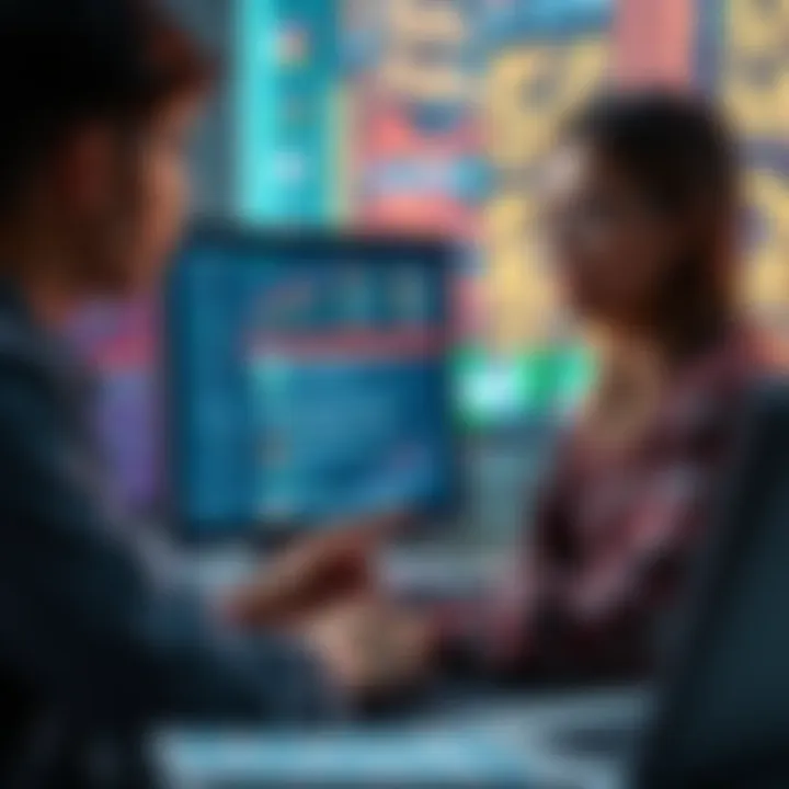 New graduates looking at job postings on a computer screen, showing frustration with the data science job market