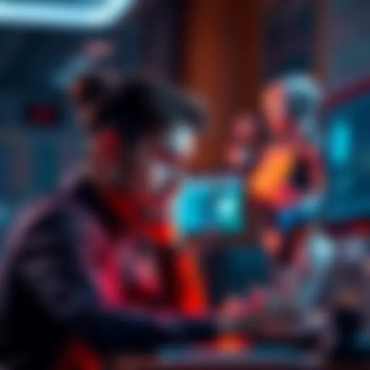 A person looks frustrated at their desk, while a robot symbolizes AI doing work in the background