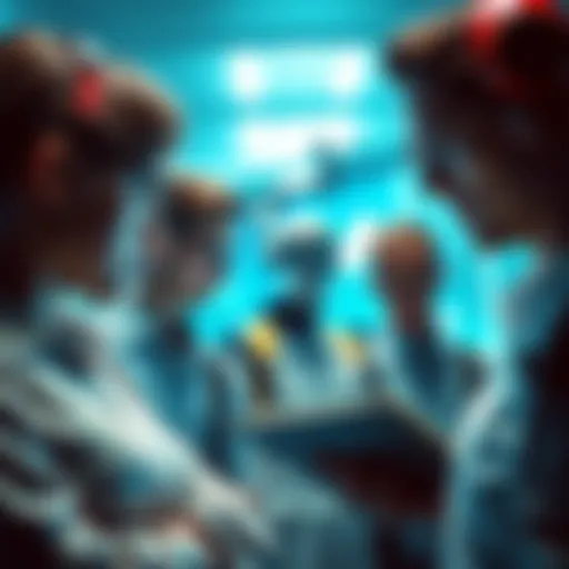 A visual representation of various professions affected by AI, including a teacher, writer, translator, sales representative, and journalist looking worried about their job future.