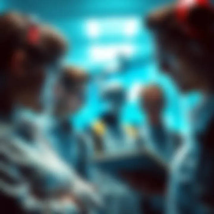 A visual representation of various professions affected by AI, including a teacher, writer, translator, sales representative, and journalist looking worried about their job future.