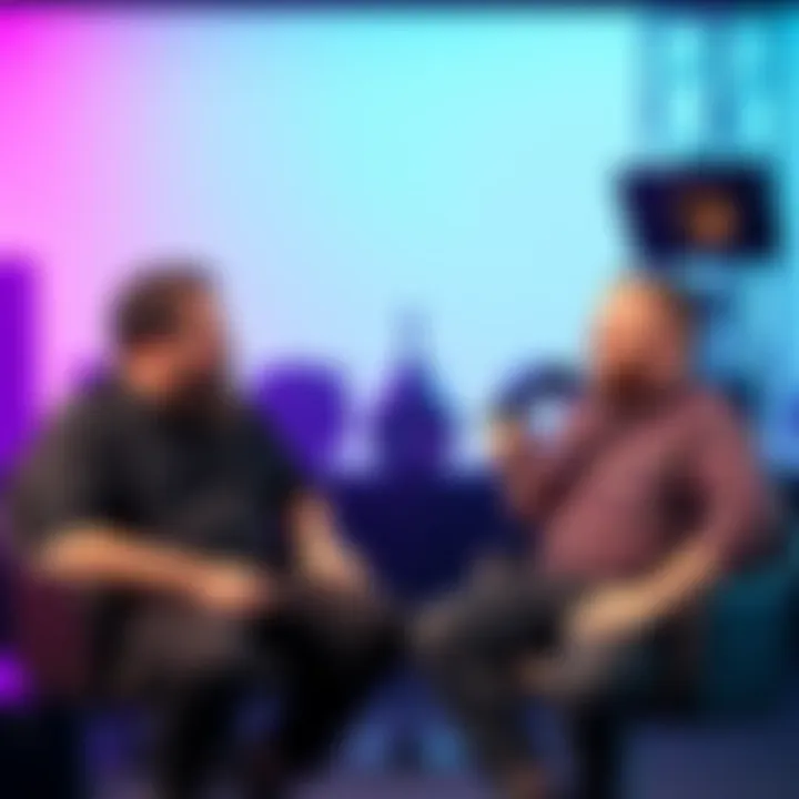 Joe Rogan and Tom Segura in a studio talking about an AI graduation speech being booed