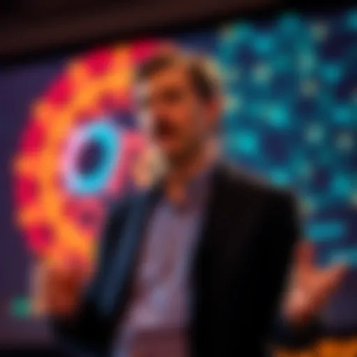 Mathematician Joel David Hamkins delivering a lecture on AI limitations in math