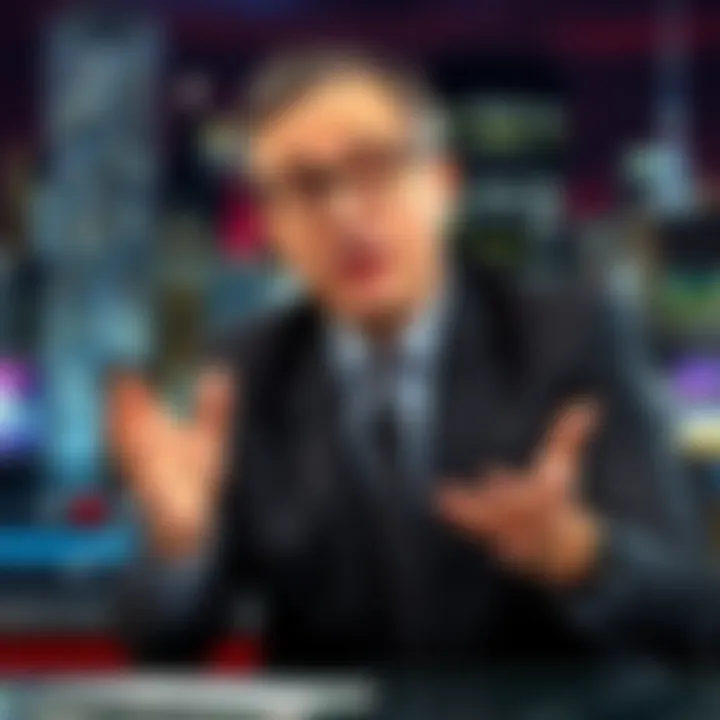 John Oliver talks about the dangers of fake AI-generated content on his show, emphasizing its impact on society.