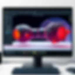 Two 3D mesh models being combined seamlessly on a computer screen with tools highlighted