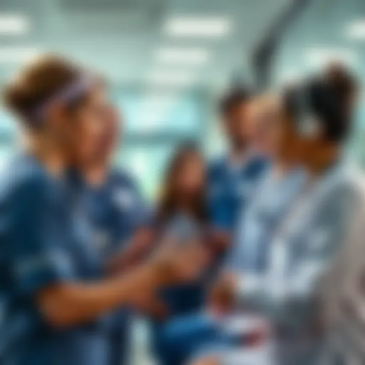 Kaiser nurses discussing technology impact A group of Kaiser nurses express concerns about technology affecting patient care during a meeting