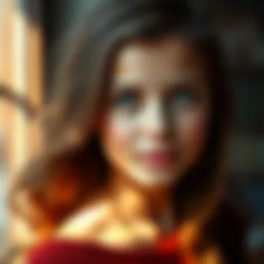 A striking portrait of Kenzie showcasing her beauty and grace in a simple moment.