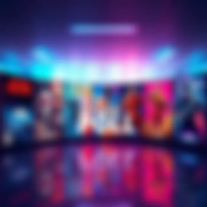 A vibrant collection of different key art designs displayed for voting in a poll.