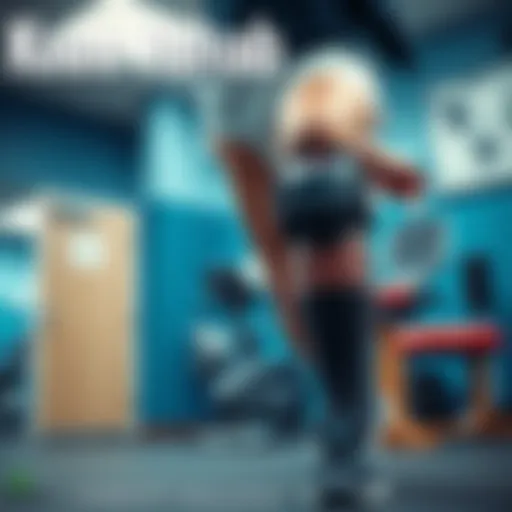 A person exercising with a knee brace, showing determination during rehabilitation, with a focus on physical therapy activities.