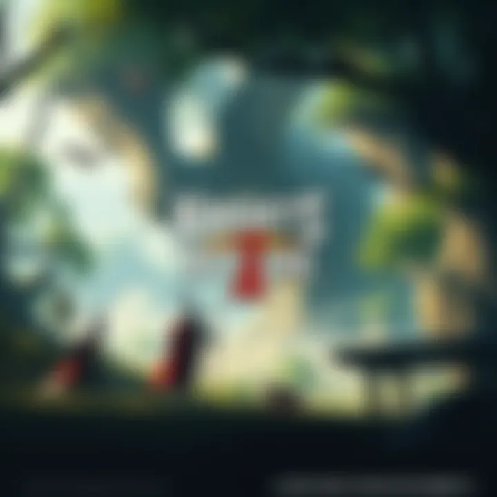 Cover art featuring knights in armor facing off against a lush, vibrant nature scene with mythical creatures.