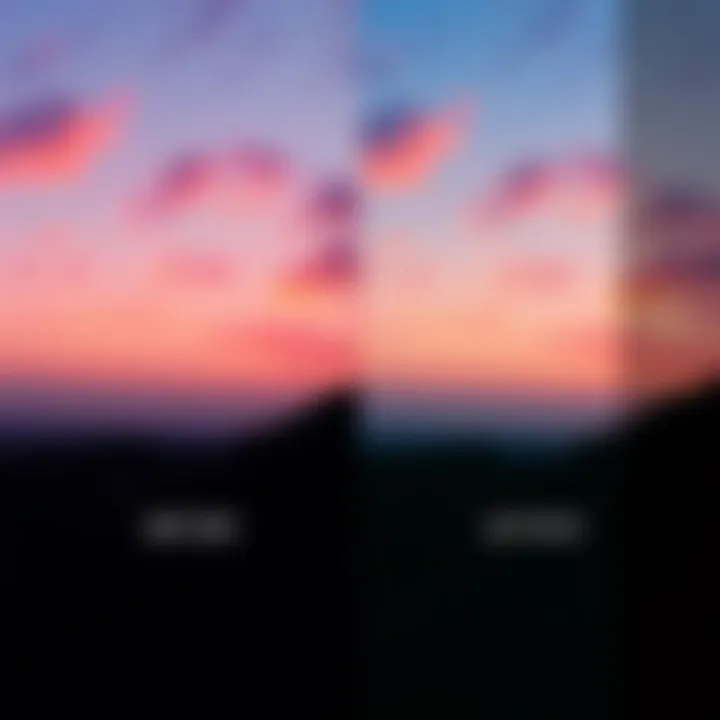 Side-by-side images showing the difference in quality with and without filters in Krea 2.