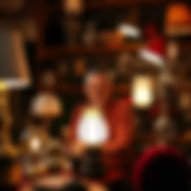 A dedicated lamp lover showcasing a variety of lamps in a cozy setting.