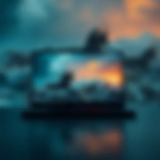 A high-performance laptop displaying a hyper-realistic Viking scene with detailed visuals