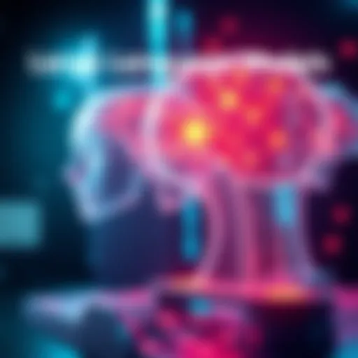 A futuristic representation of large language models evolving with user interaction, symbolizing the development of proto-instinct in AI systems.