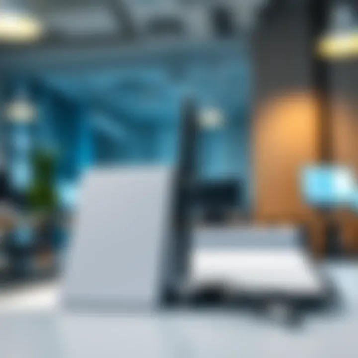 A large pen plotter next to a small pen plotter, showcasing their different sizes and designs in an office environment