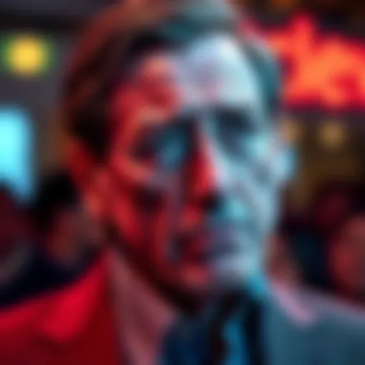 Larry Ellison looking concerned as Oracle's stock drops, reflecting on his new billionaire ranking