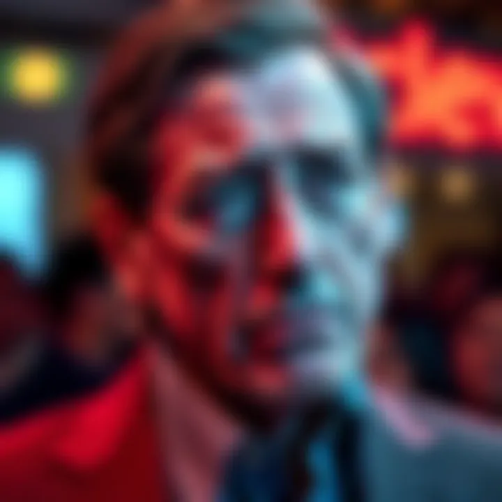 Larry Ellison looking concerned as Oracle's stock drops, reflecting on his new billionaire ranking