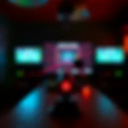 A webcam tracks laser shots on a computer screen displaying a shooting game interface