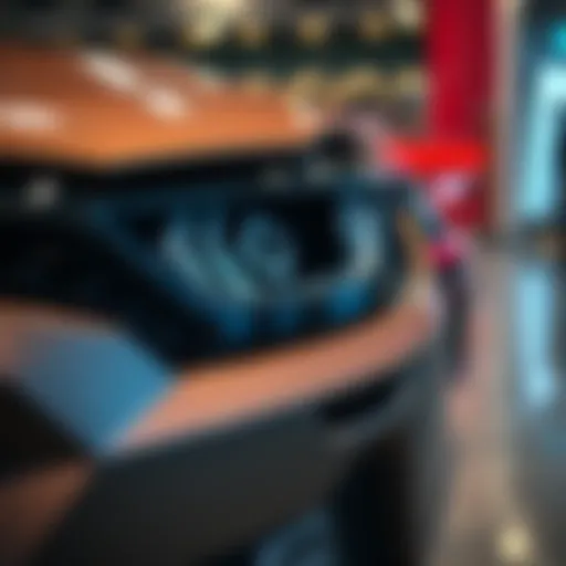 Close-up view of the latest model showcasing its unique design and features