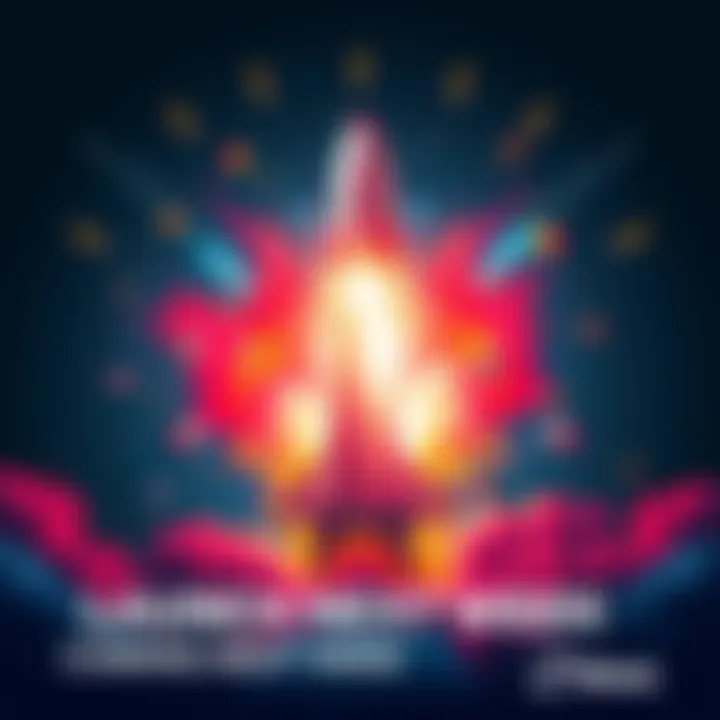 A colorful graphic showing the launch announcement of V4.5 Full with excitement and technology elements