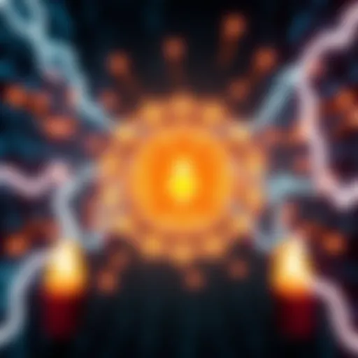A graphic showing a slim AI model surrounded by electricity symbols, highlighting the relationship between AI efficiency and power needs.