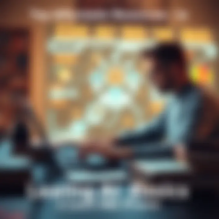 A person studying artificial intelligence using a laptop with books and notes around them.