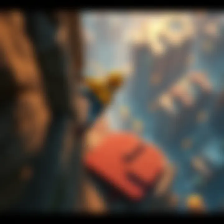 A game character struggling to complete a ledge climbing animation after grabbing the edge, looking stuck in mid-air.