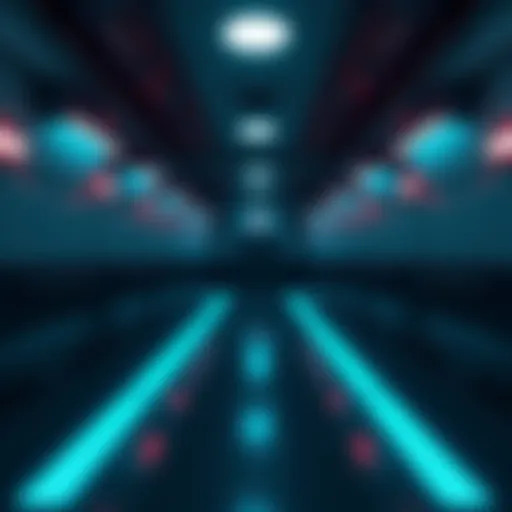 A scene from the liminal space game demo showcasing an eerie hallway with soft lighting and empty spaces.