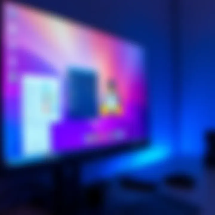 A computer screen displaying a Linux desktop environment with various applications open, showcasing a clean interface and vibrant colors.