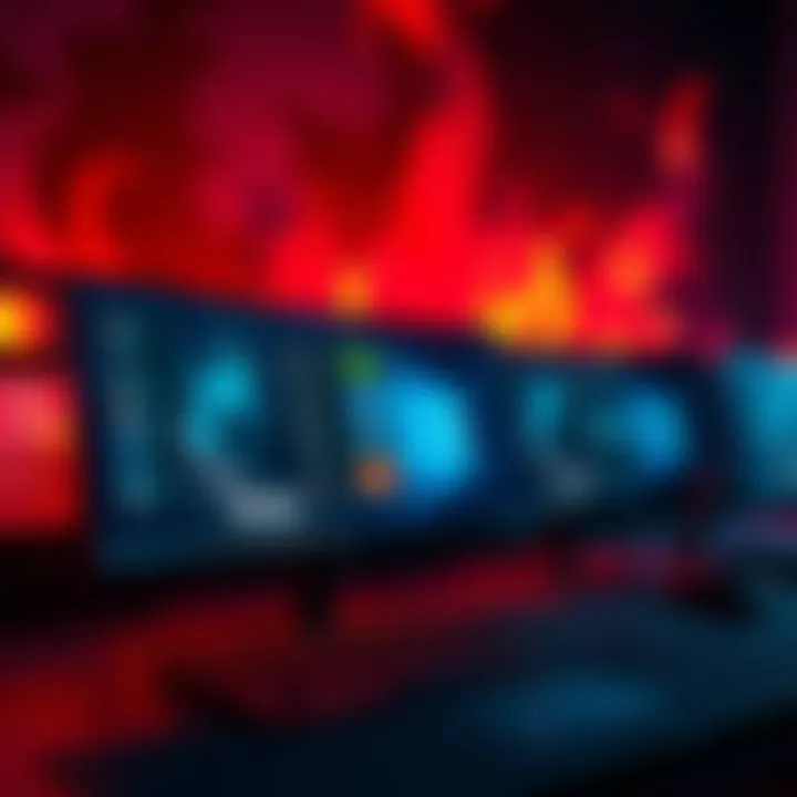 Linux Interface Running Win32 Applications A screenshot of a Linux desktop environment showcasing Win32 applications running smoothly, highlighting the compatibility between Linux and Windows software.