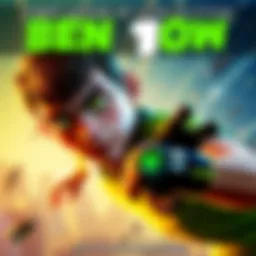 Live-Action Ben 10 Character A live-action version of Ben 10, wearing an omnitrix wrist device and a green shirt, ready for action.