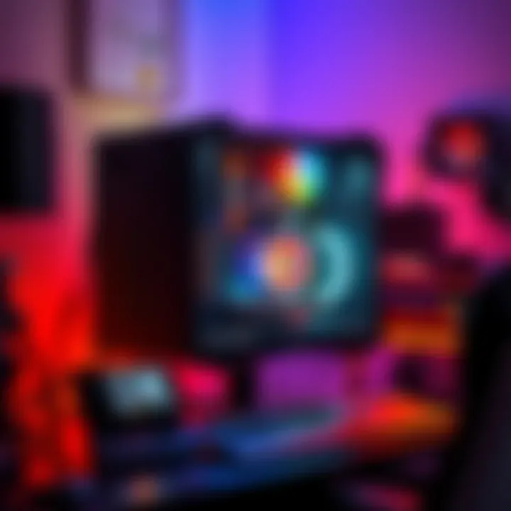 A personal computer running a local AI model, showing low water consumption similar to gaming systems.