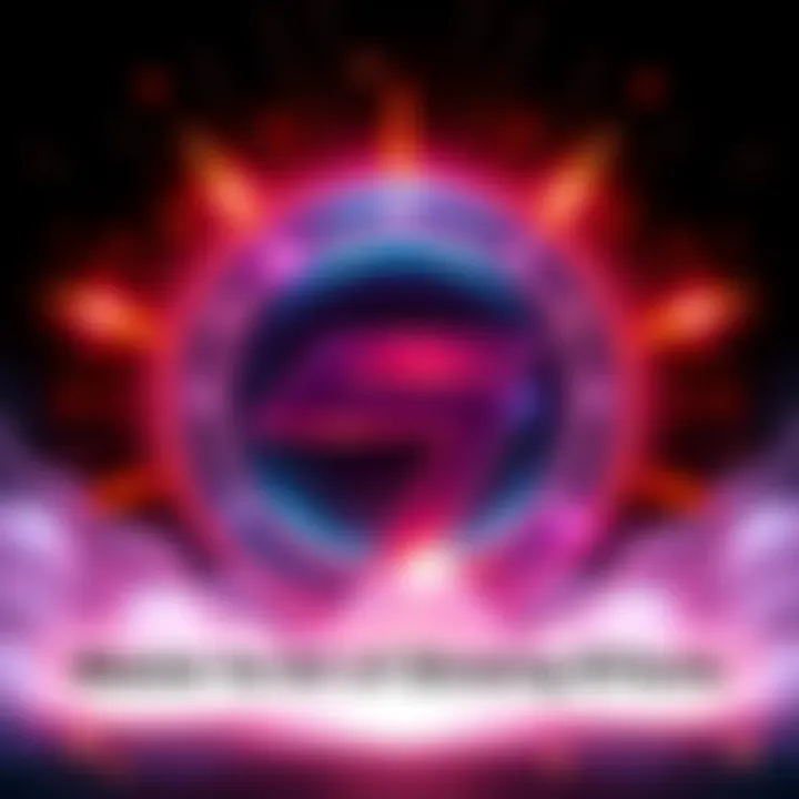 A shining logo with glowing edges and sparkles, showcasing a dynamic logo reveal effect.