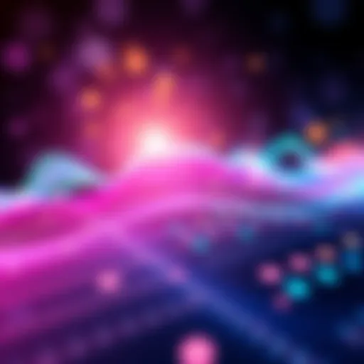 Colorful graphic representing sound waves and musical notes with a dreamy background for the Dream Sequence challenge.