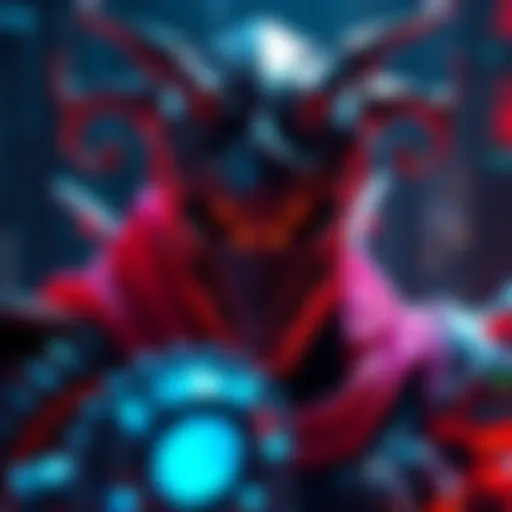 A graphic showing a digital representation of Lord Zedd with elements symbolizing bot creation, like gears and code snippets.