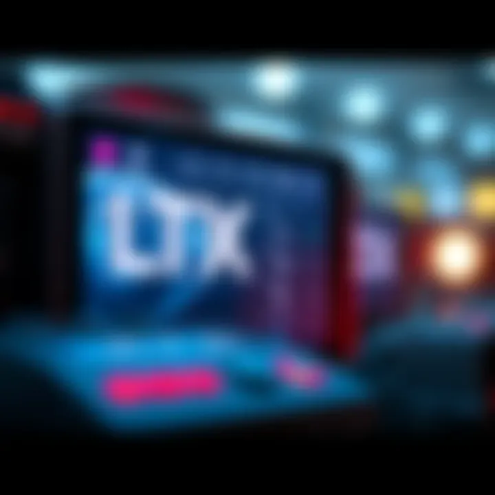 A close-up view of the new LTX video model interface showcasing its updated features and settings, highlighting a sleek design and modern technology