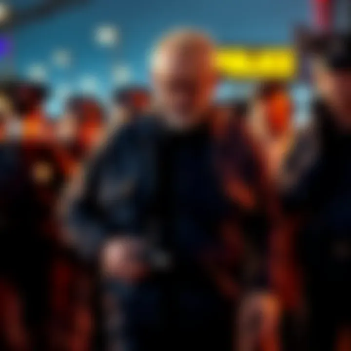 A 68-year-old man in handcuffs being led away by police after being sentenced for IPTV piracy.