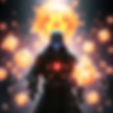 A player character surrounded by glowing Mana orbs, ready to enhance gameplay strategy