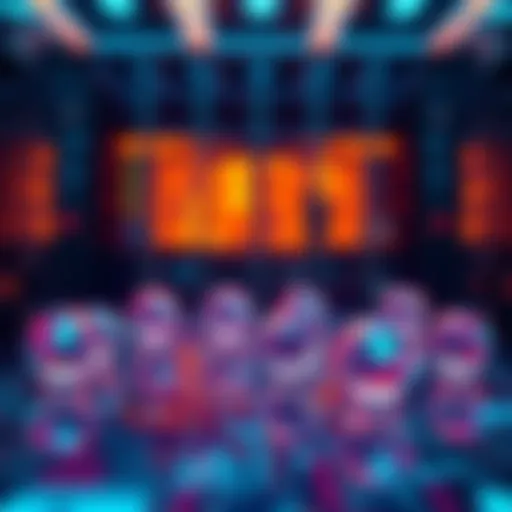 Multiple AI agents represented by icons working together in a single digital space