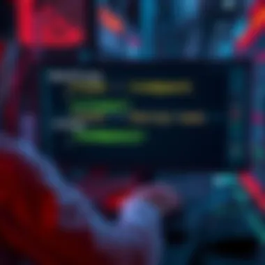 Person using a computer with command prompts for /clear and /compact on the screen, illustrating workflow management.