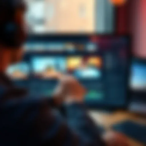 A person adjusting video frames using masking tools on a computer screen with Kijai's WanAnimate software.